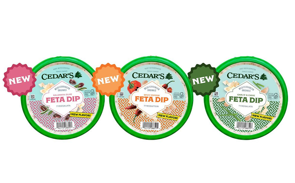 Cedar’s Foods introduces three new feta dips 