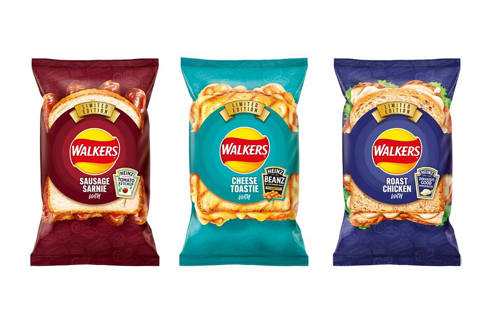 Walkers partners with Heinz on trio of sandwich-inspired crisps