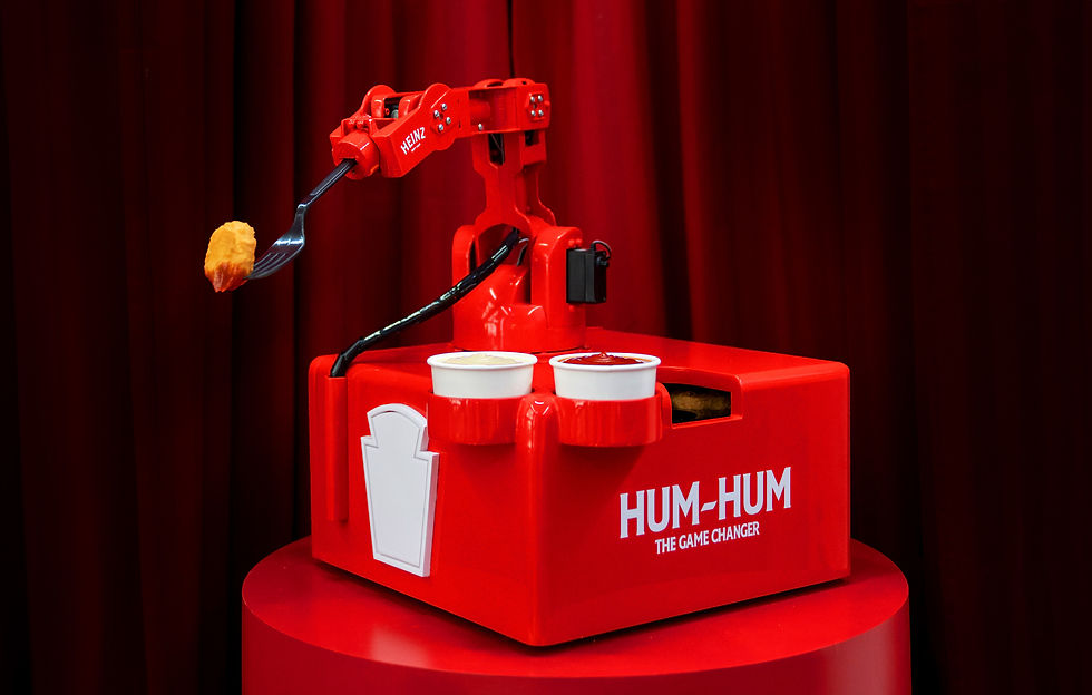 Heinz introduces hands-free robotic snack dipper for gamers