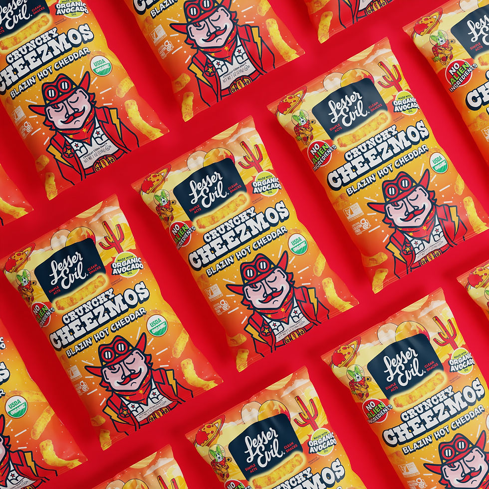 LesserEvil introduces Cheezmos as a new player in the healthy snack market