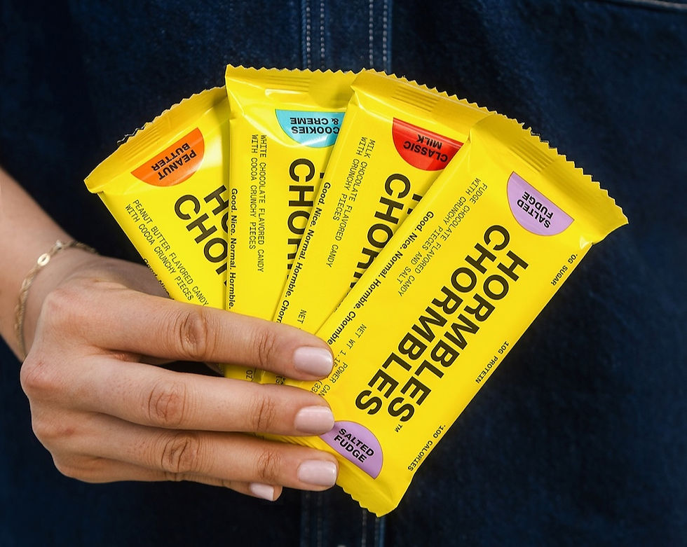 Hormbles Chormbles launches high-protein, zero-sugar candy bars 