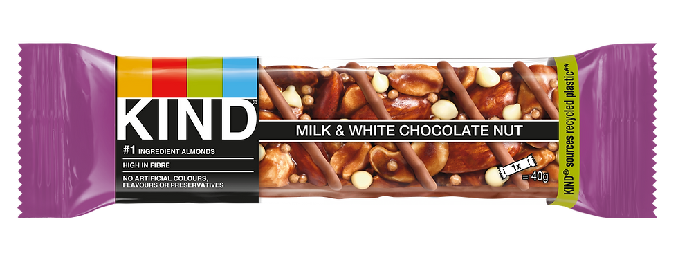 Kind expands UK core portfolio with milk and white chocolate nut bar