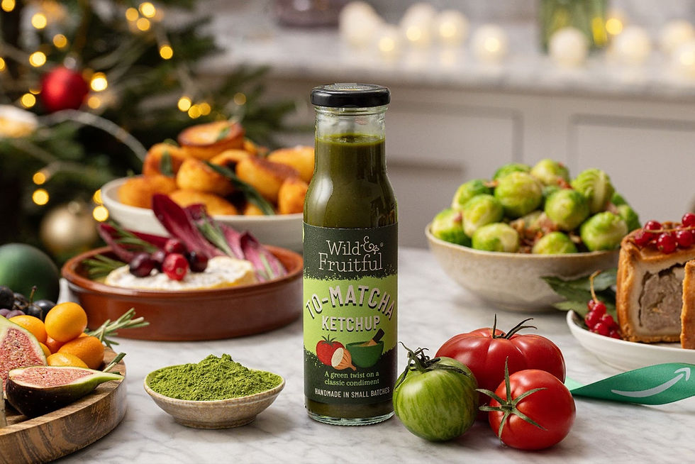 Amazon and Wild & Fruitful collaborate on limited-edition To-Matcha Ketchup