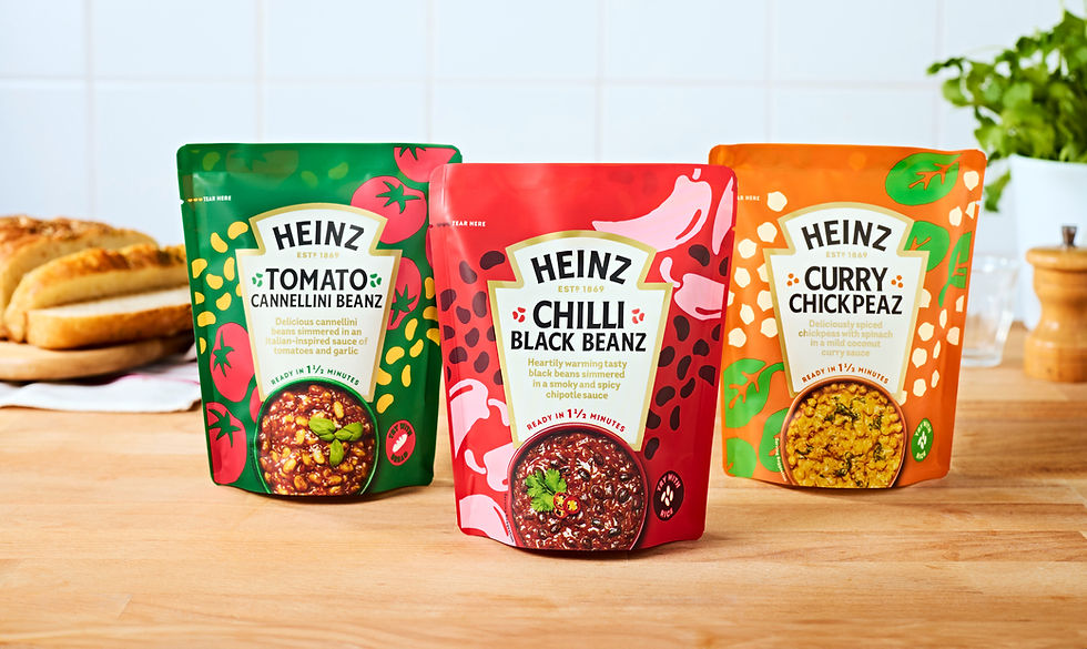 Heinz launches bean-based meal pouches