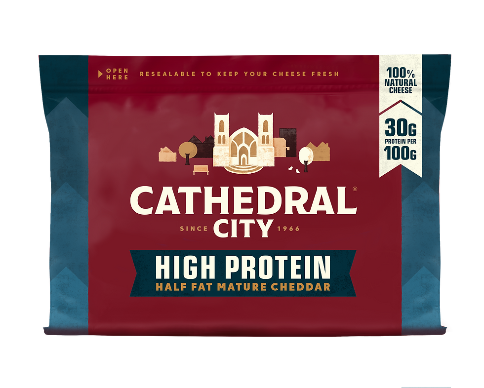 Cathedral City unveils high-protein, half-fat cheddar range