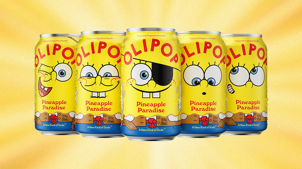 Olipop launches SpongeBob SquarePants Pineapple Paradise flavour