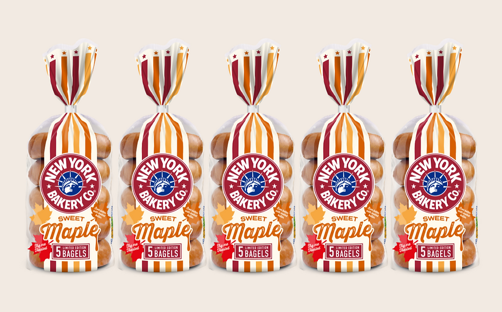New York Bakery Co launches limited-edition Sweet Maple Bagels
