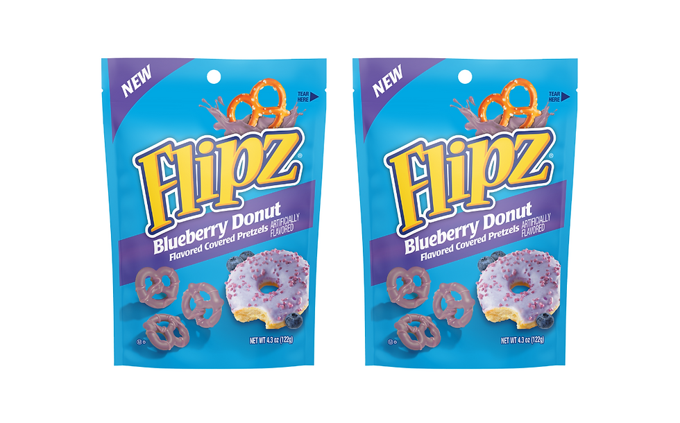 Flipz introduces limited-edition Blueberry Donut Pretzels flavour