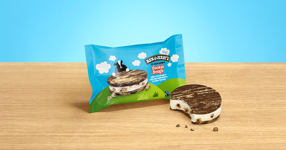 Ben & Jerry’s launches Cookie Dough Ice Cream Sandwich in the UK