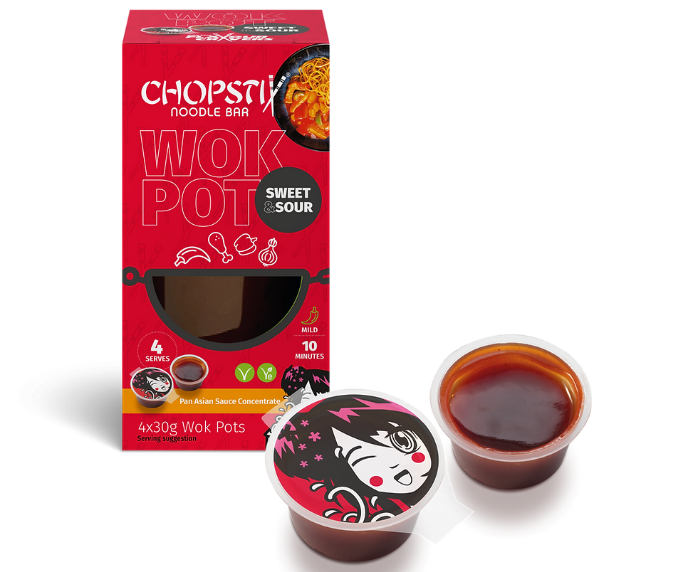 Chopstix makes retail debut with ‘Wok Pot’ cooking sauce range