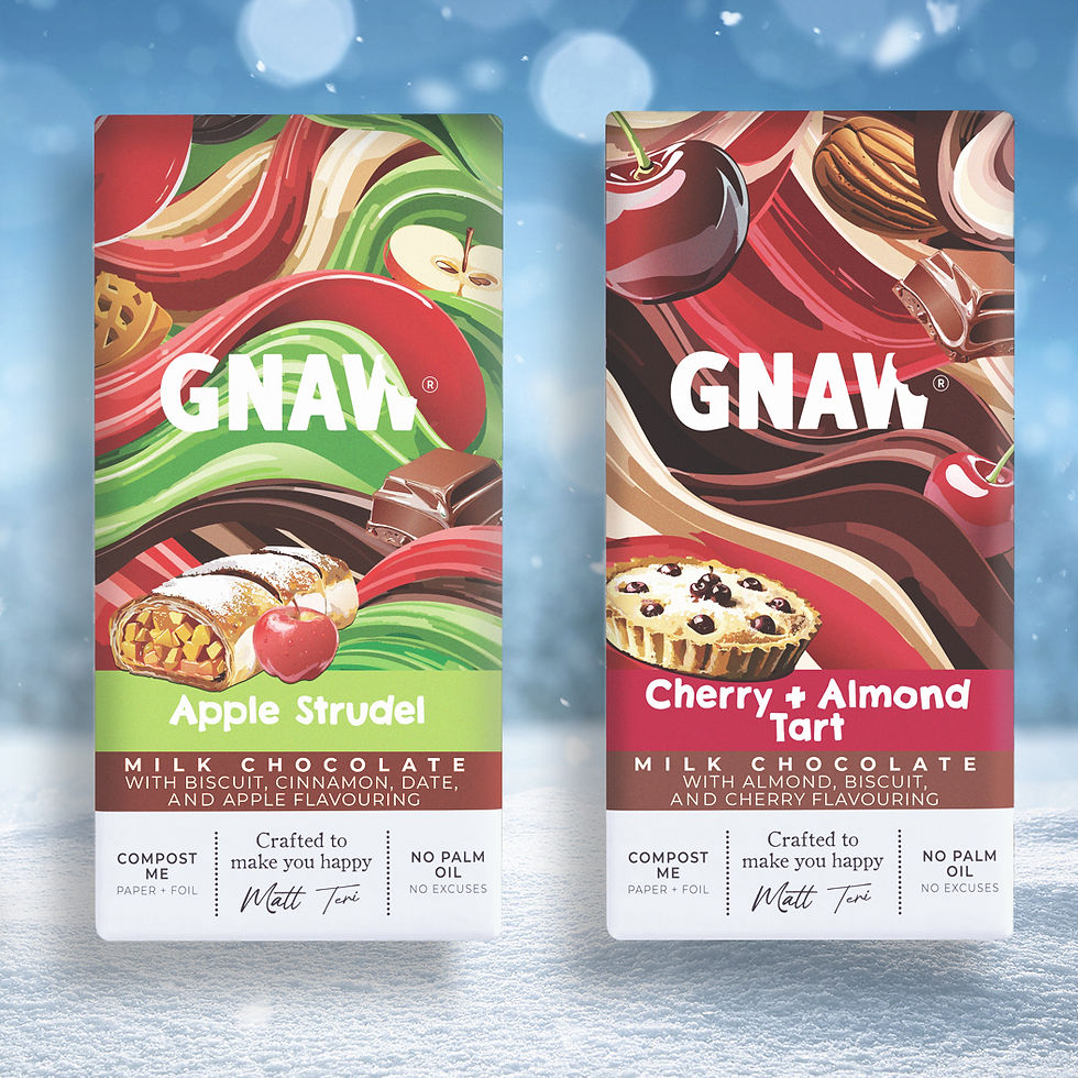 Gnaw to launch pudding-inspired chocolate bars for Christmas