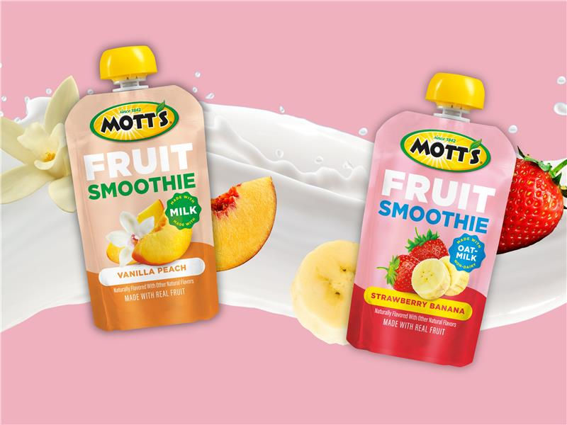 Mott’s launches new Fruit Smoothie pouches 
