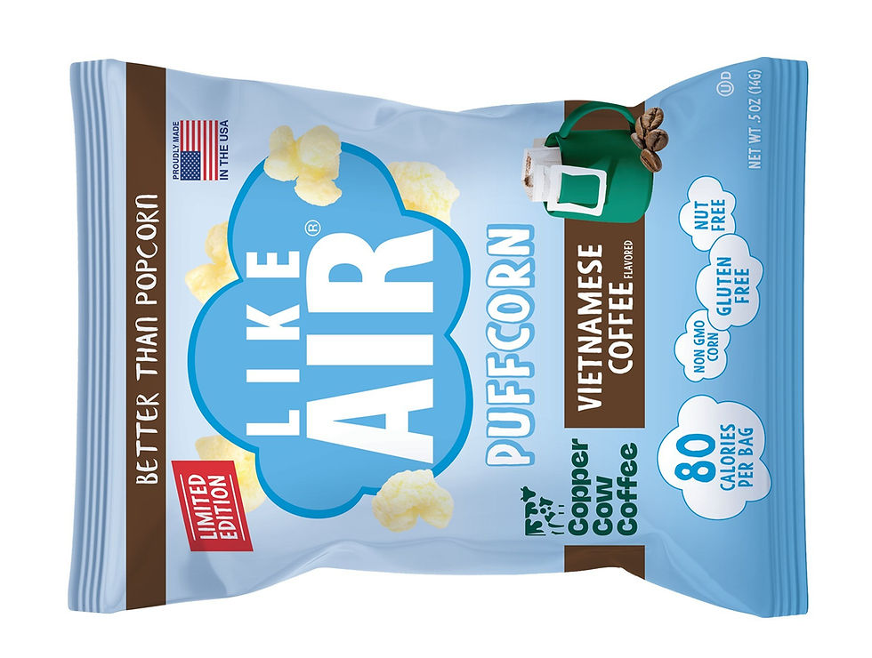 Snack maker Like Air unveils limited-edition Vietnamese coffee-flavoured Puffcorn