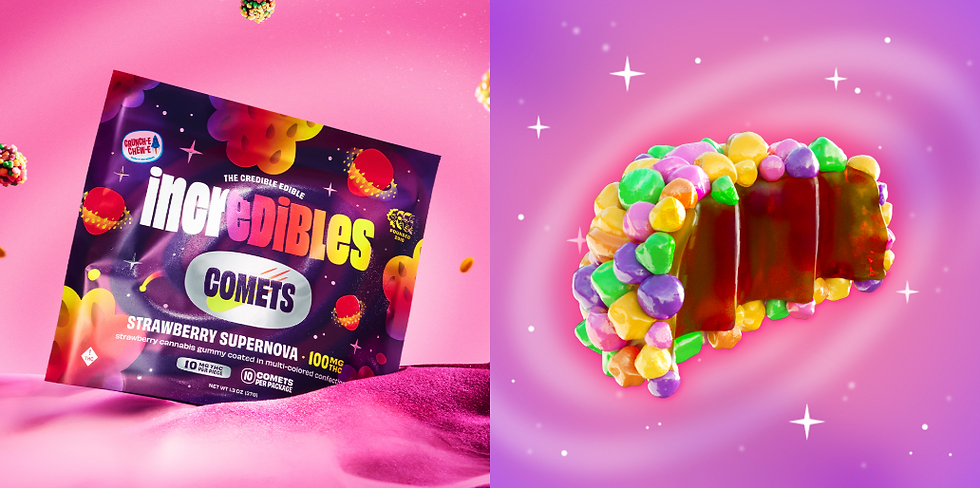 Strawberry Supernova Comets give cannabis edibles market a cosmic twist