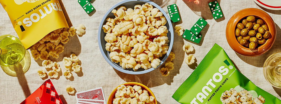Celebrity chef Joe Sasto launches Tantos puffed pasta chips
