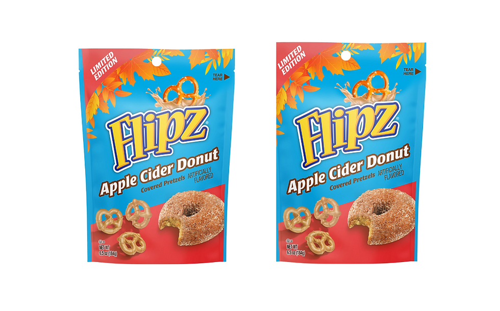 Flipz introduces seasonal Apple Cider Donut flavour ahead of fall