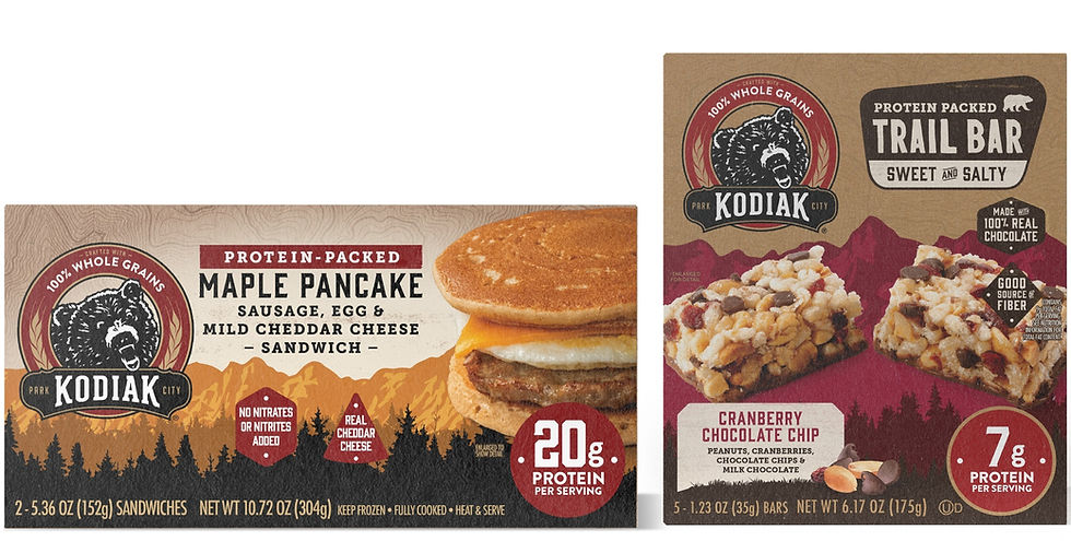 Kodiak expands product line with new trail bars and frozen breakfast sandwiches