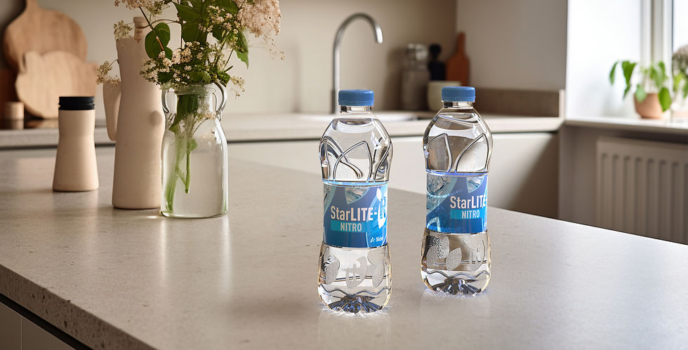 Sidel debuts distinctive bottle base for nitrogen-dosed drinks and oils