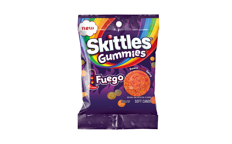 Mars debuts sweet and spicy Skittles Gummies Fuego