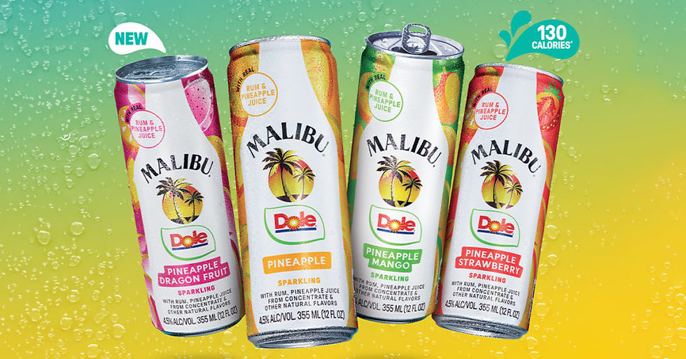 Malibu partners with Dole to launch fruity ready-to-drink cocktail line