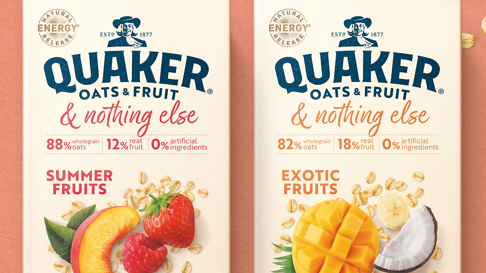Quaker unveils new Oats & Fruit healthy breakfast range