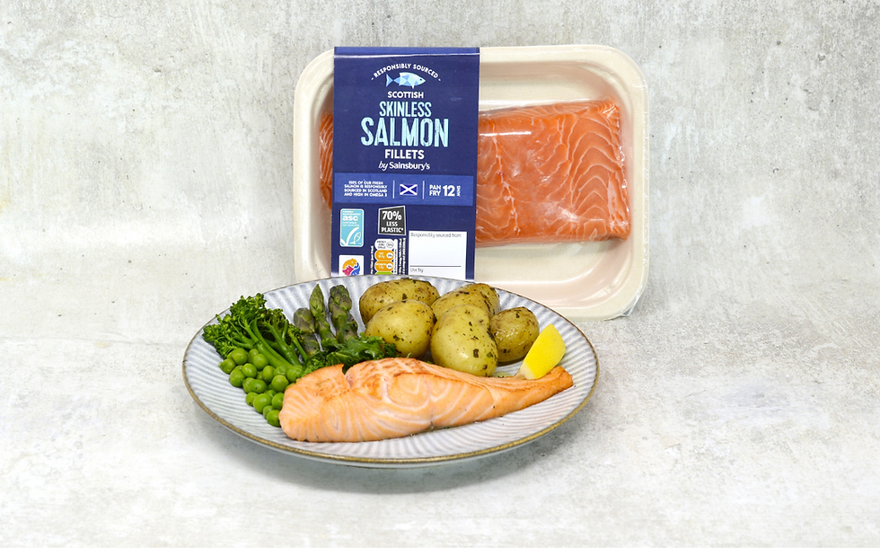 Sainsbury’s rolls out reduced-plastic packaging on fish and chicken lines
