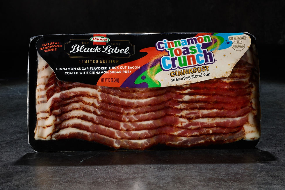 Hormel Black Label unveils co-branded bacon with Cinnamon Toast Crunch