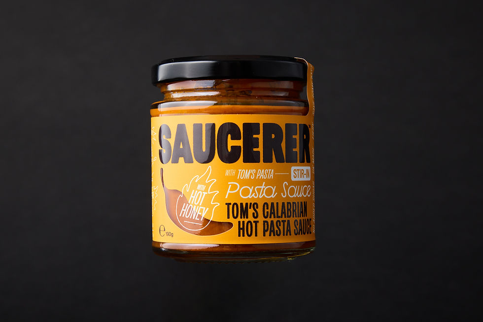 Saucerer introduces pasta sauce collaboration with Tom’s Pasta
