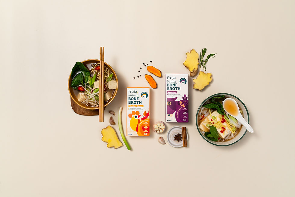 Freja introduces limited-edition ramen and pho bone broth products