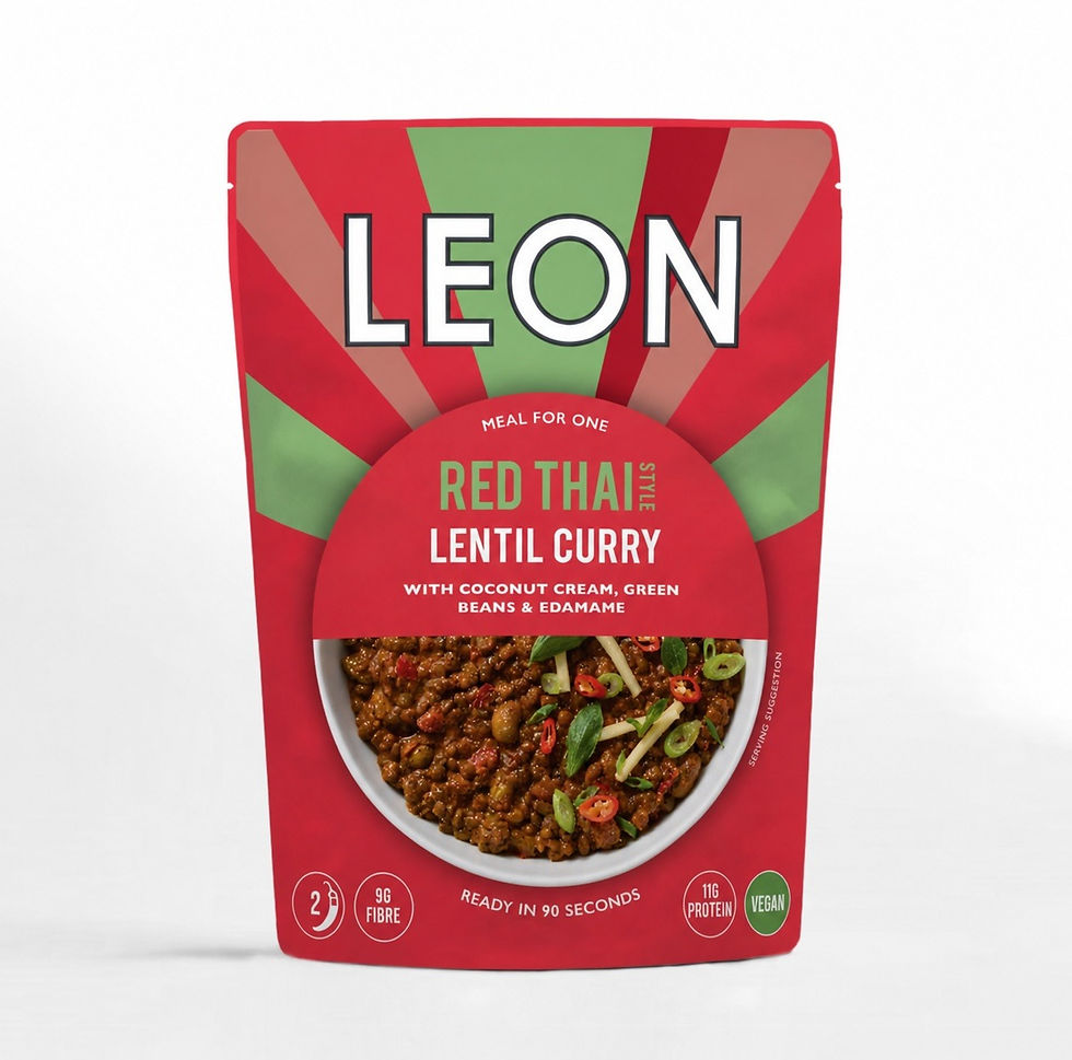 Leon Grocery expands microwaveable pouch range with Red Thai-Style Lentil Curry