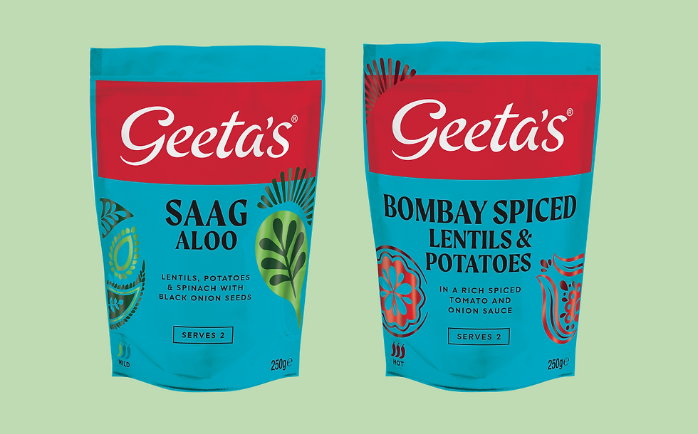 Geeta’s introduces duo of microwaveable Indian side dishes