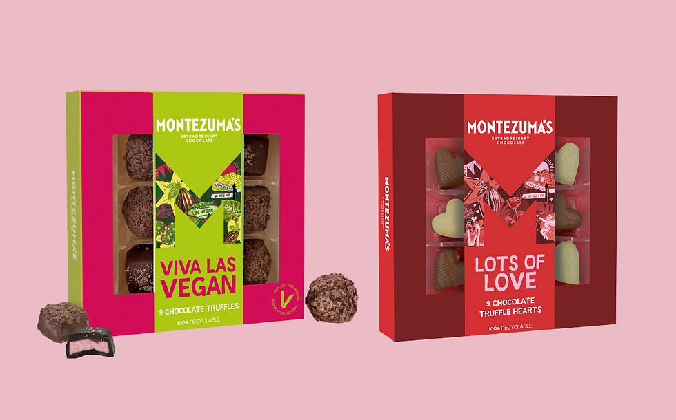 Montezuma’s expands range with vegan-friendly and Valentine’s Day-themed chocolate truffles