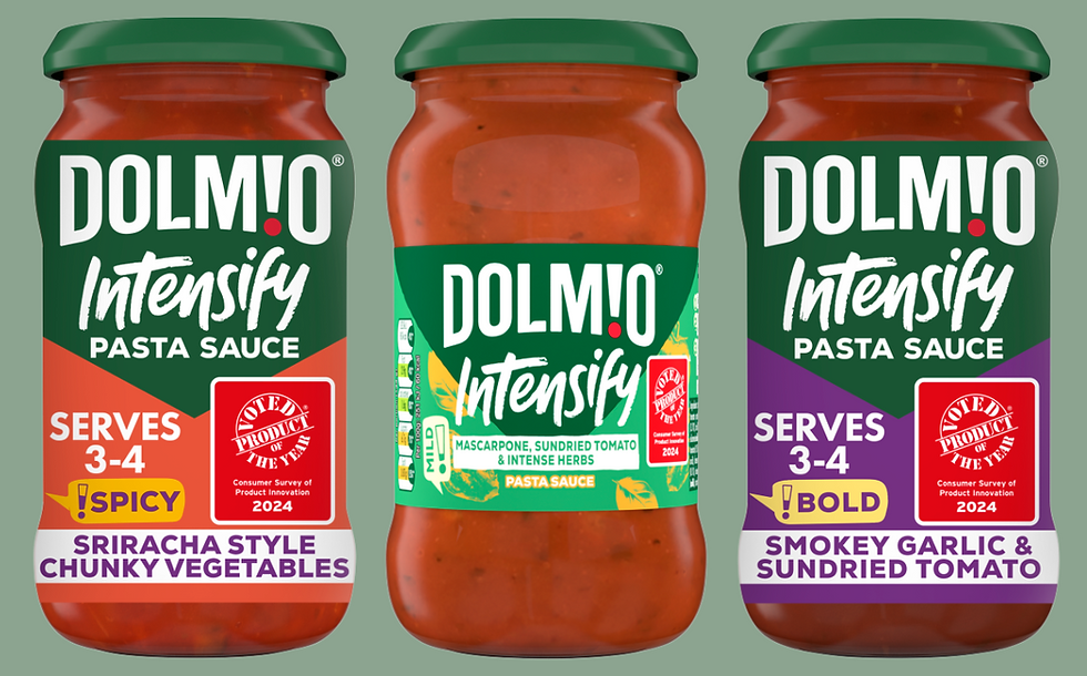 Dolmio extends Intensify range with three new pasta sauces