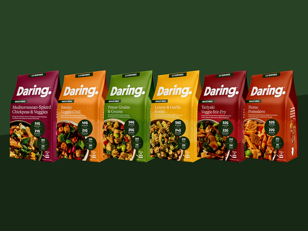 Daring Foods launches plant-based high-protein frozen skillet meals