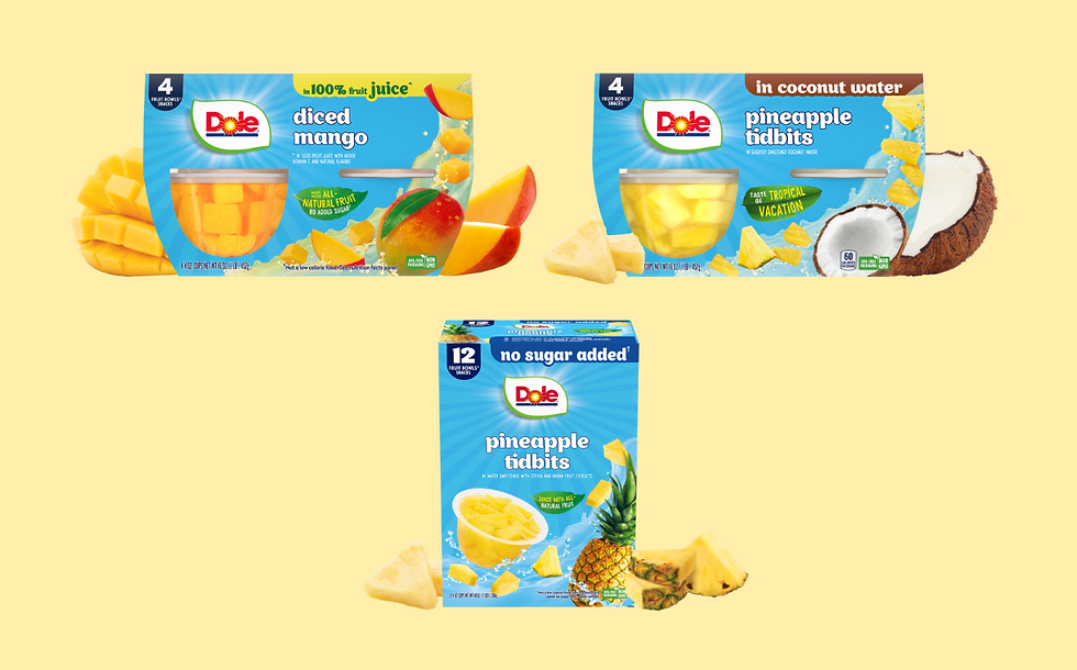 Dole expands Fruit Bowls line with new tropical additions
