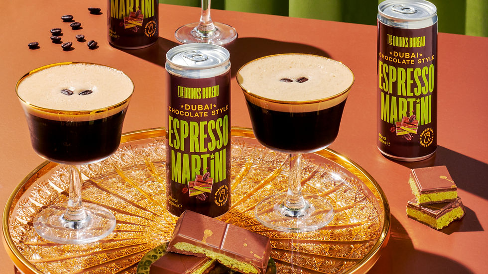The Drinks Bureau launches limited-edition Dubai chocolate style espresso martini RTD