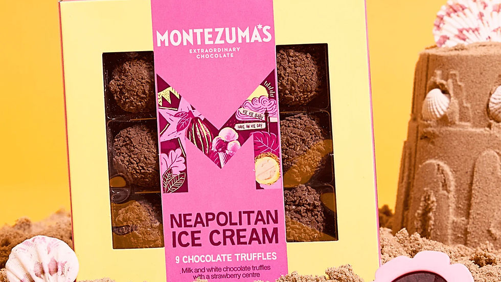 Montezuma’s adds Neapolitan ice cream-inspired chocolates to truffles range
