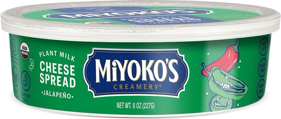 Miyoko’s Creamery unveils new dairy-free jalapeño cheese spread