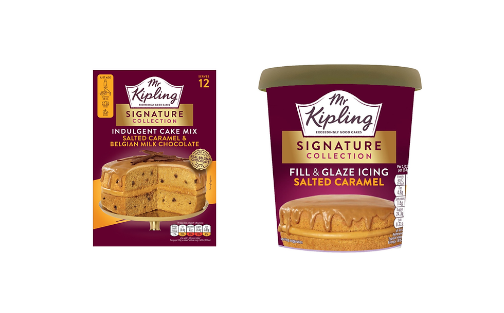 Mr Kipling expands Signature Collection home baking range with new salted caramel products