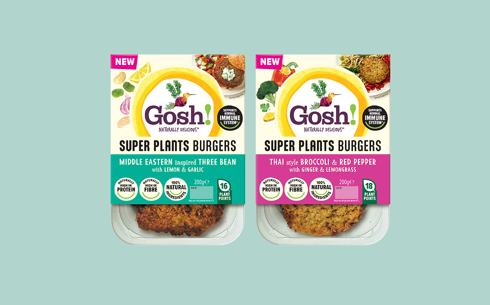 Gosh! expands Super Plants range with global-inspired burgers
