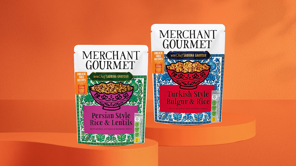 Merchant Gourmet expands pulse and grain pouch range with Sabrina Ghayour collaboration