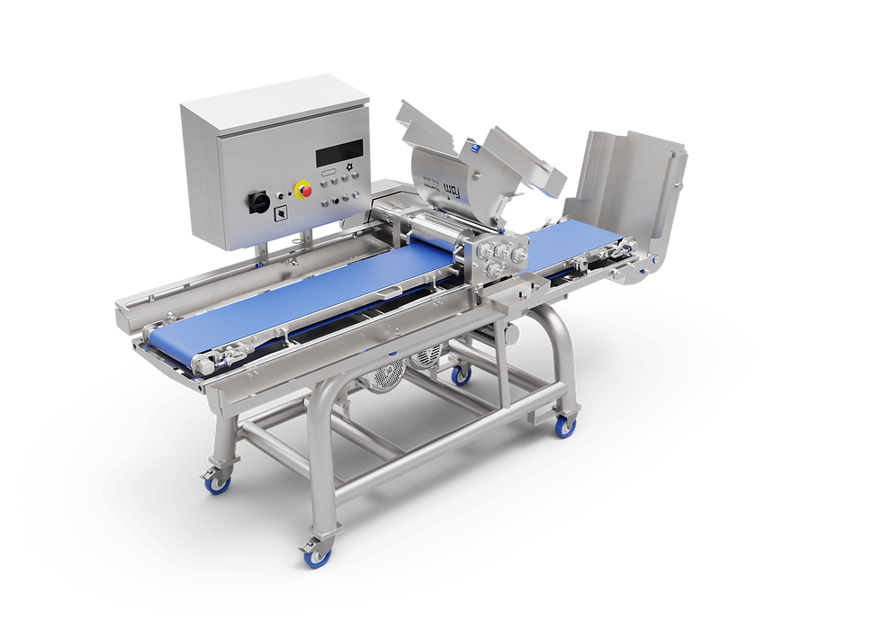 Fam Stumabo presents Yuran Hytec 300 EC cutting machine for meat and alt-proteins