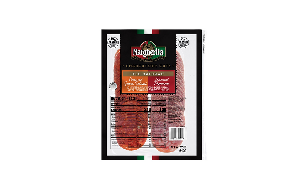 Margherita launches new All-Natural charcuterie cuts line
