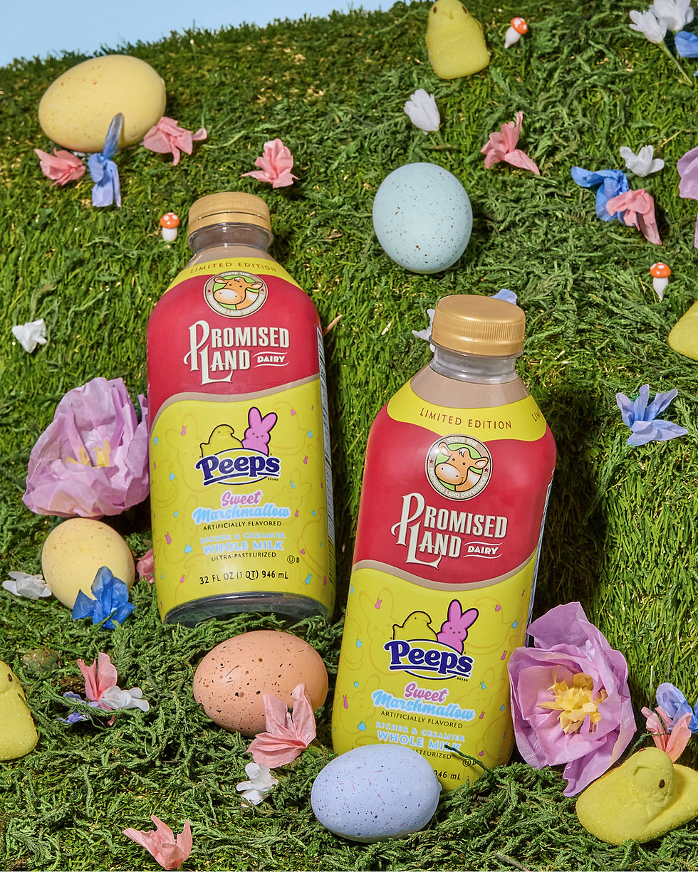 Promised Land Dairy partners with Peeps on launch of marshmallow milk