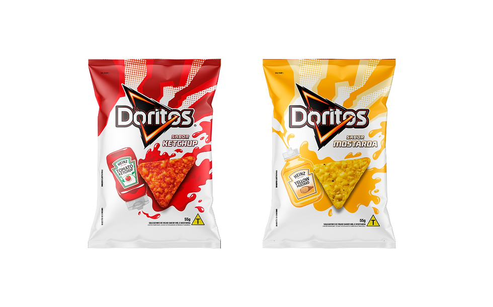 Doritos partners with Heinz to launch new ketchup and mustard flavours in Brazil