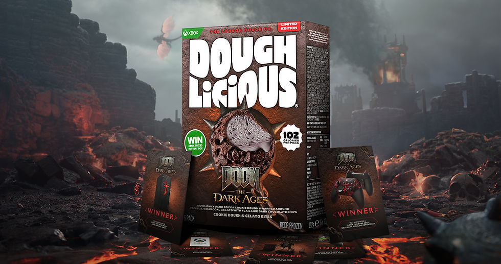 Doughlicious releases limited-edition Doom: The Dark Ages cookie dough and gelato bites