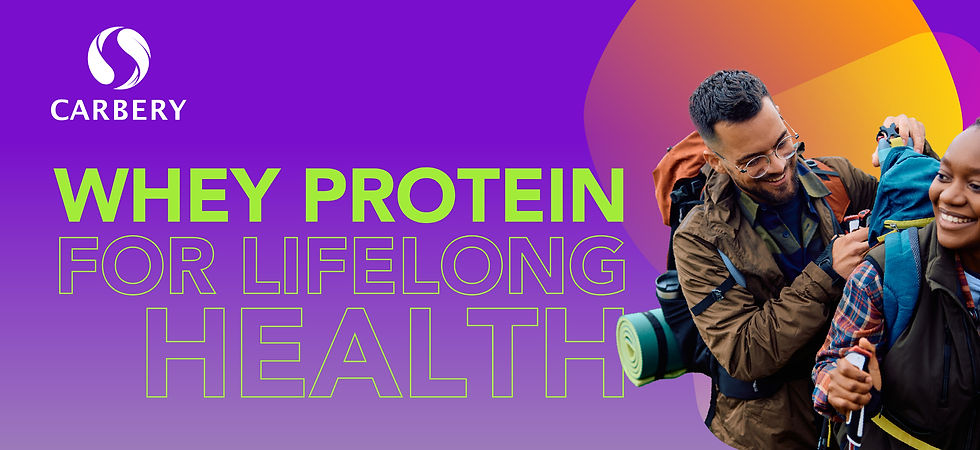 Supporting lifelong health with whey protein