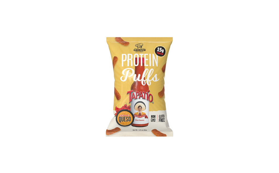 Genius Gourmet partners with Tapatío on protein puffs