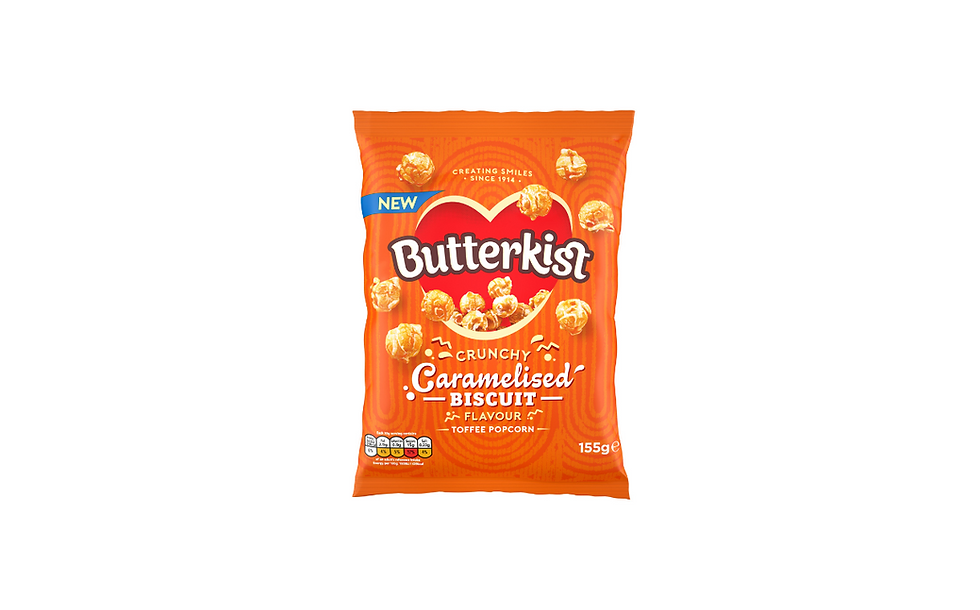 Butterkist launches new caramelised biscuit-flavoured toffee popcorn