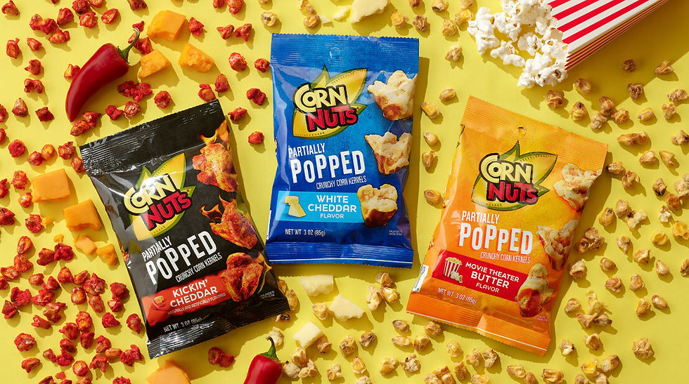 Corn Nuts launches new ‘Partially Popped’ range in US